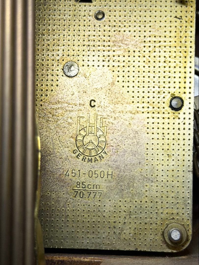 ドイツ製 HERMLE (ヘルムレ) 重錘式 ホールクロック - メルカリ