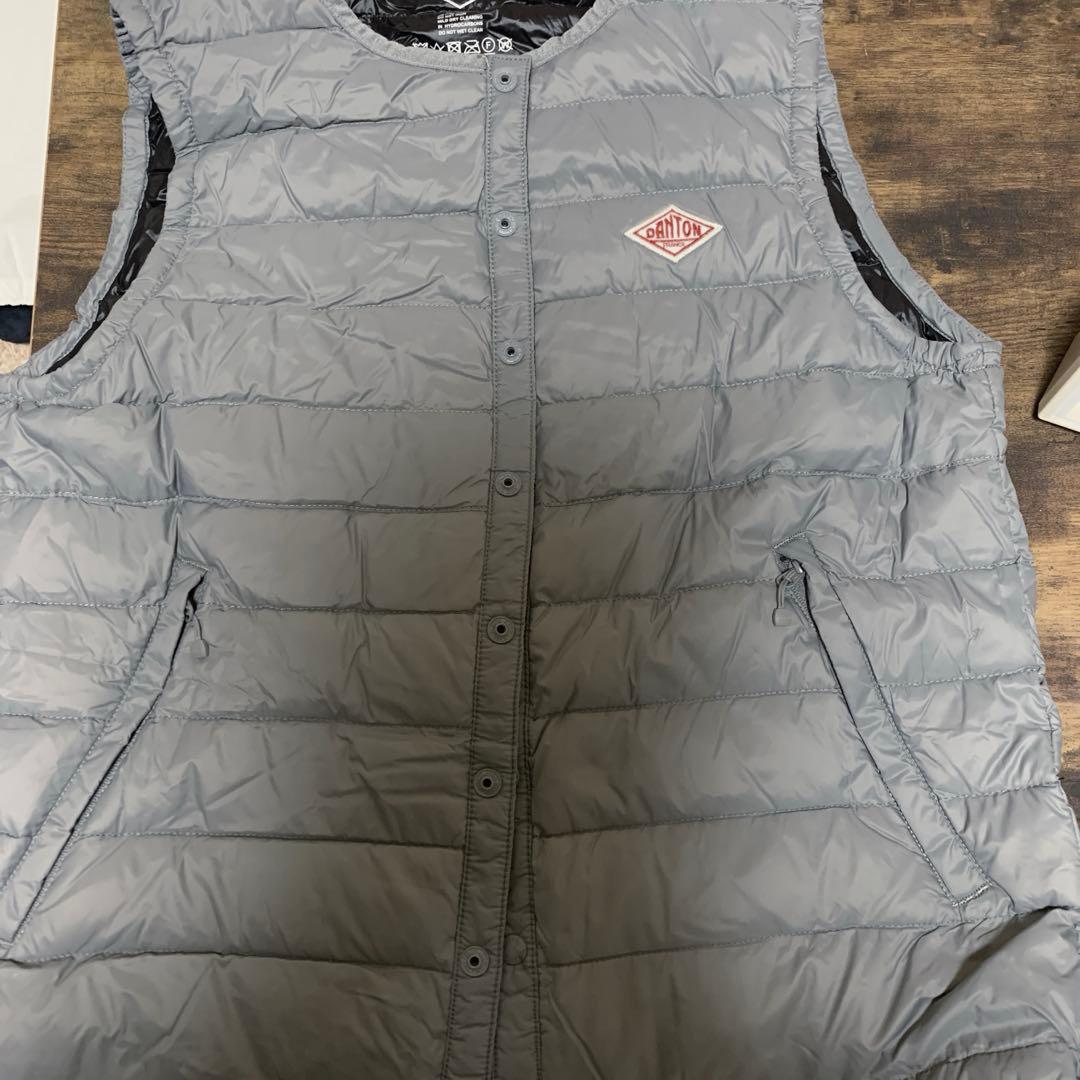 DANTON ベストグレー36 M〜L DANTON - DANTON / ダントン | インナー ダウン ベスト | 36 | グレー