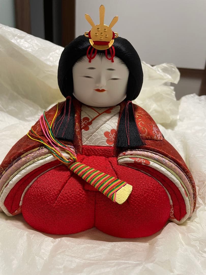 雛人形 原米洲作 桃園雛 人間国宝 ひな祭り 木目込人形 桃の節句