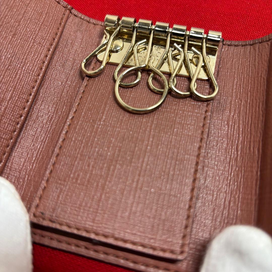 希少 GUCCI グッチ 6連キーケース PVC ゴールド金具 BLACK - メルカリ