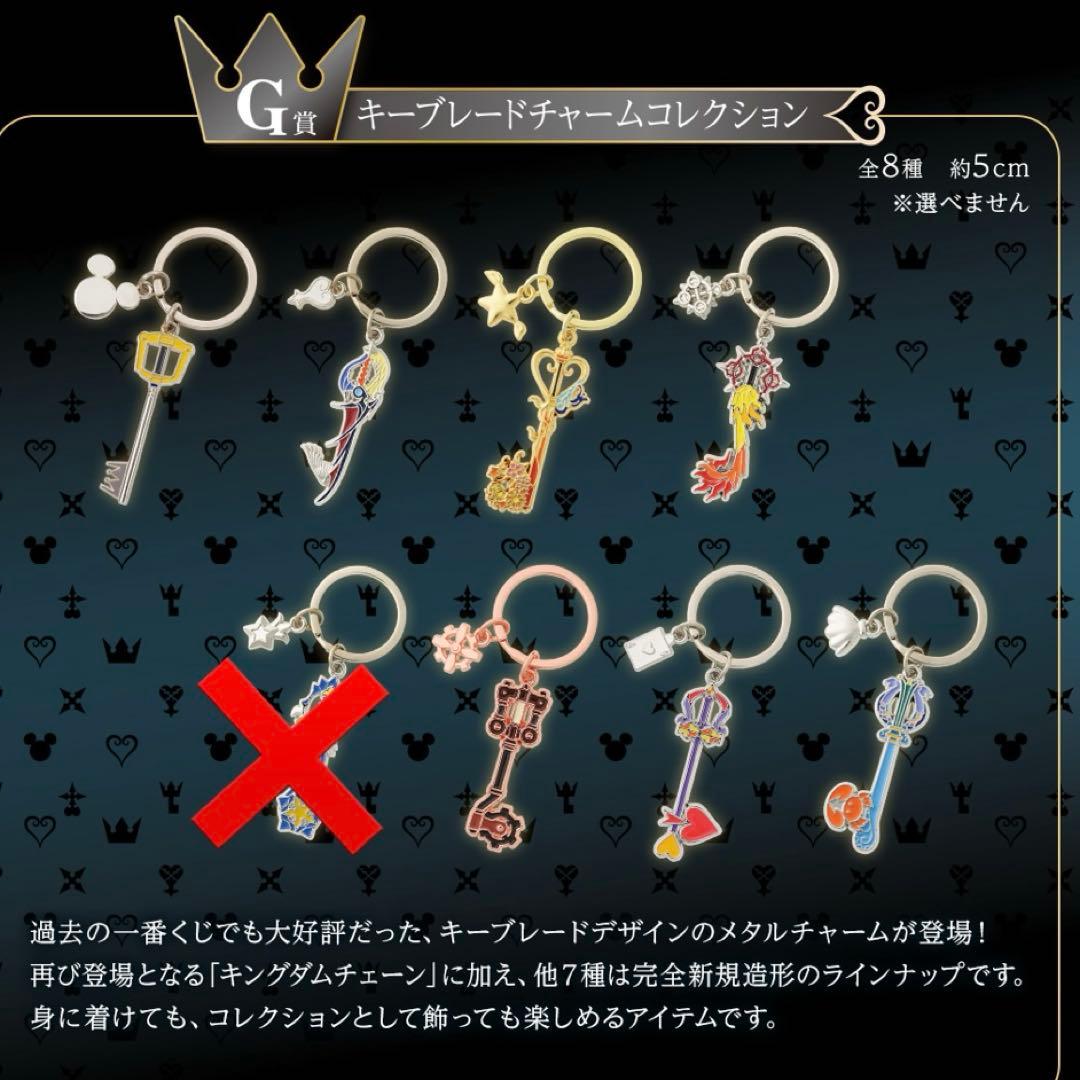 キングダムハーツ 一番くじ キーブレードチャームコレクション 7種類