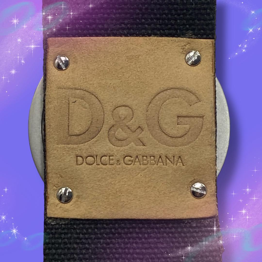 《希少 美品 稼働品》 D&G メンズ腕時計 コンパスデザイン 防水 クオーツ
