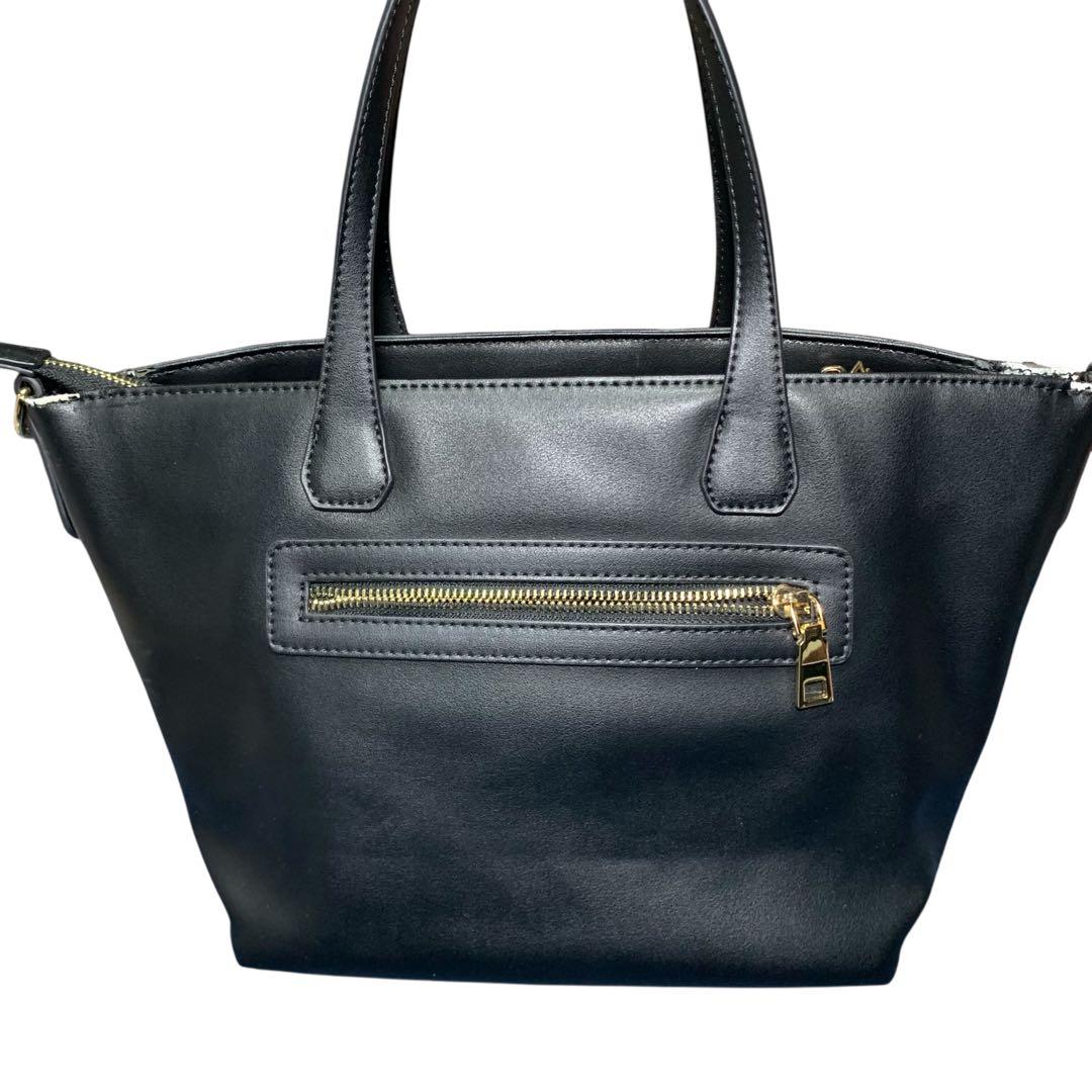 M'S GRACY】 エムズクレイシー パール装飾 ブラック ハンドバッグ