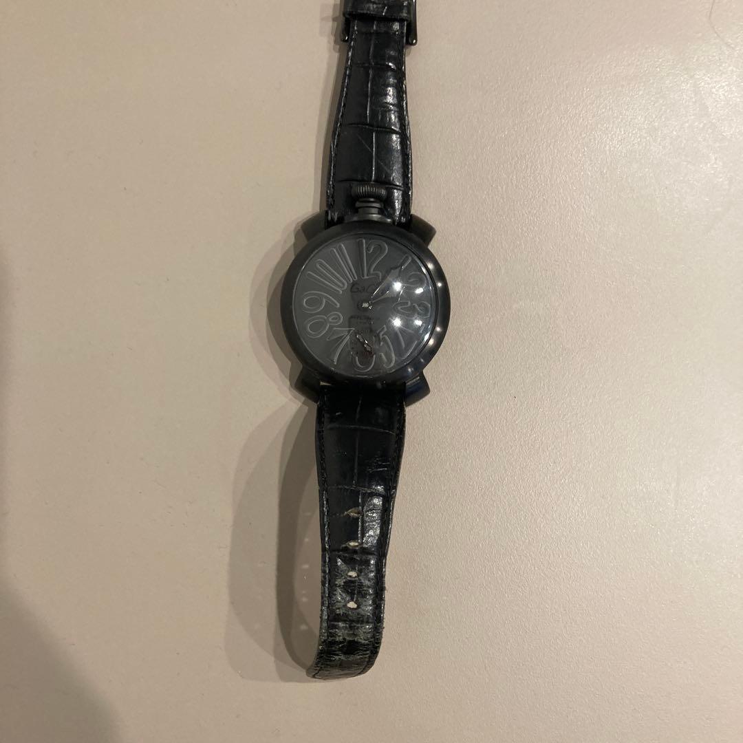 ガガミラノ マヌアーレ48mm 手巻き オールブラック - メルカリ