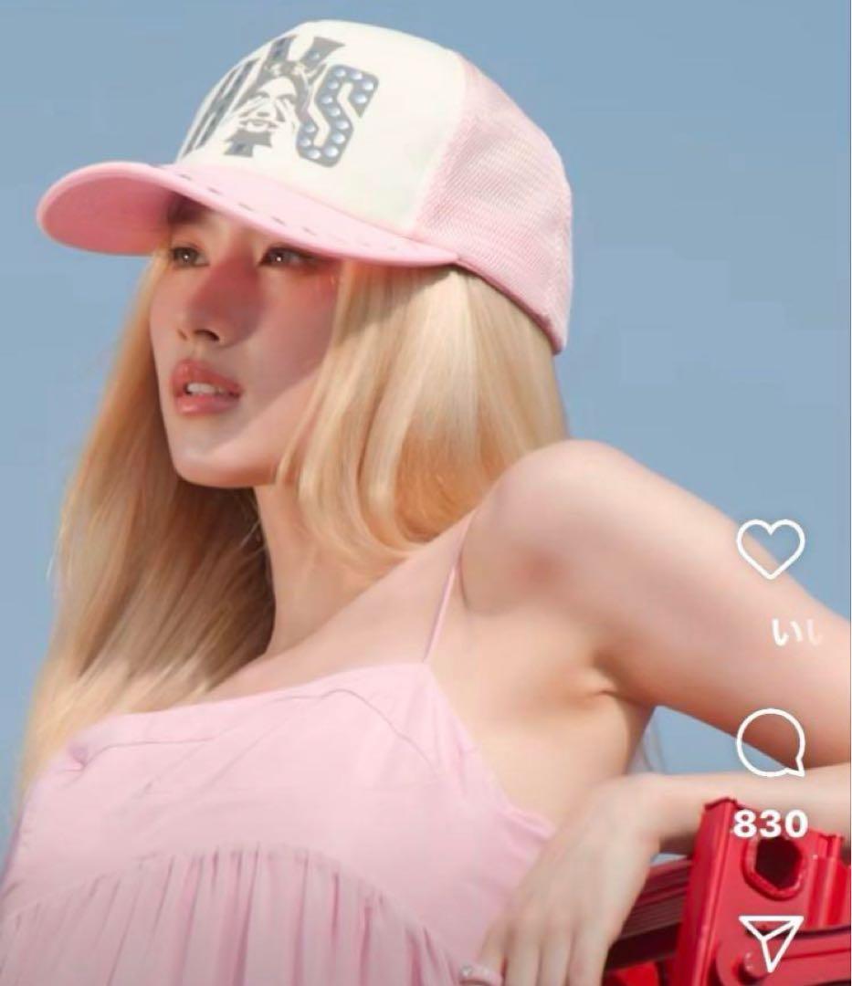 twice サナ着用】ヒステリックグラマー スタッズ メッシュキャップ