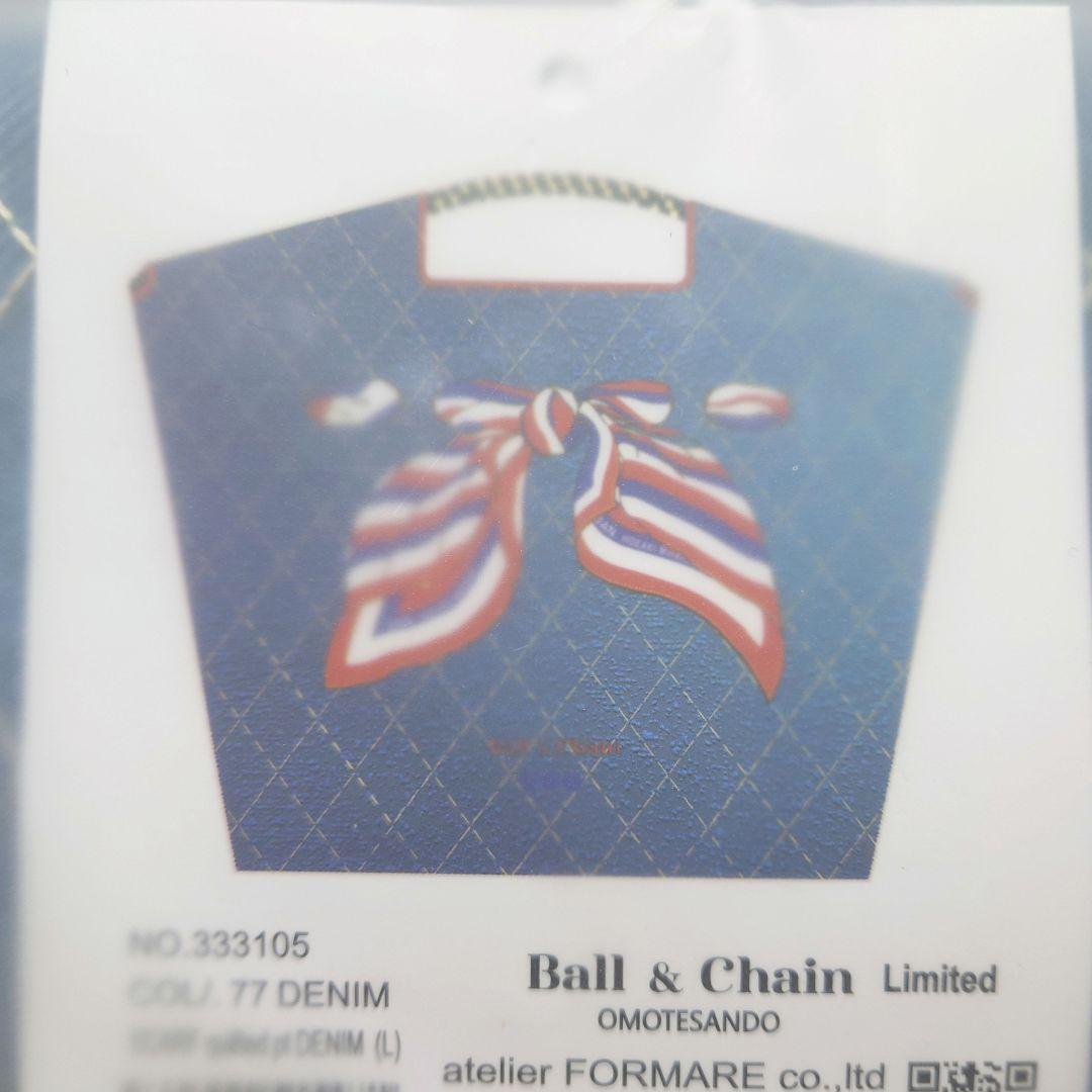 L］表参道店限定☆ Ball＆Chain スカーフ リボン柄 デニム - メルカリ