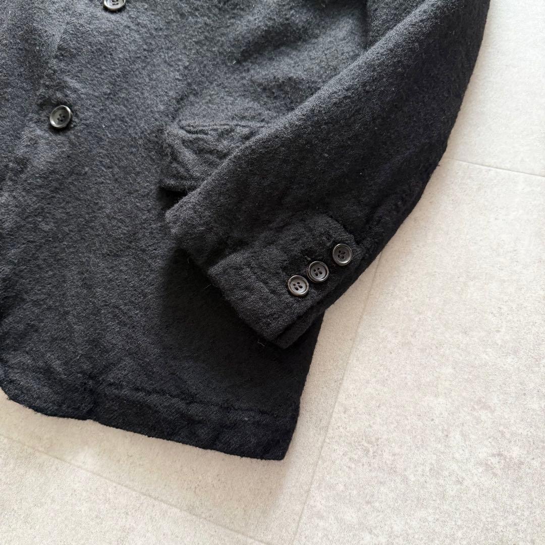 コムデギャルソンオム 田中オム ウール縮絨 ジャケット 黒 AD2002