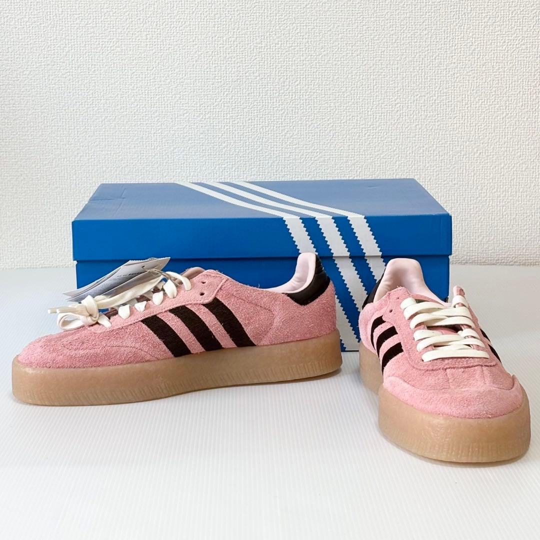 新品未使用　adidas アディダス　サンバ　SAMBAE 24.5cm ピンク