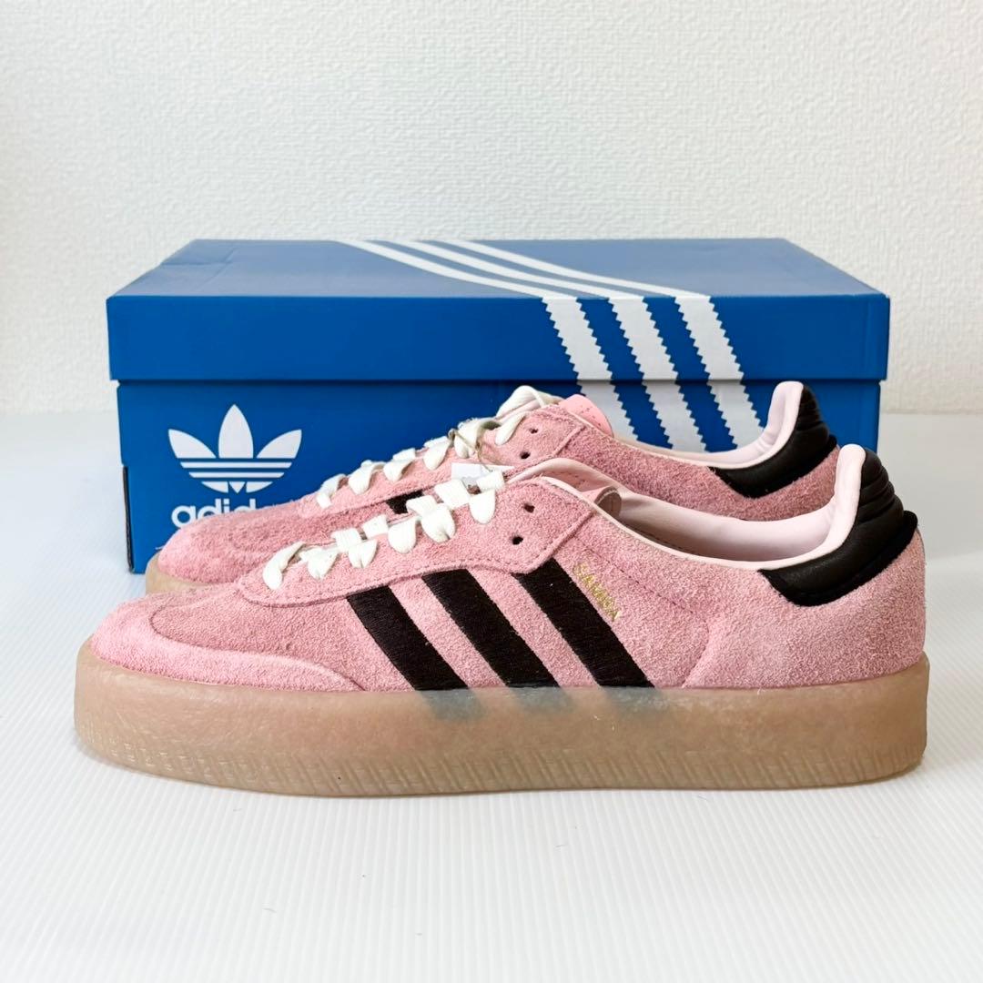 新品未使用　adidas アディダス　サンバ　SAMBAE 24.5cm ピンク