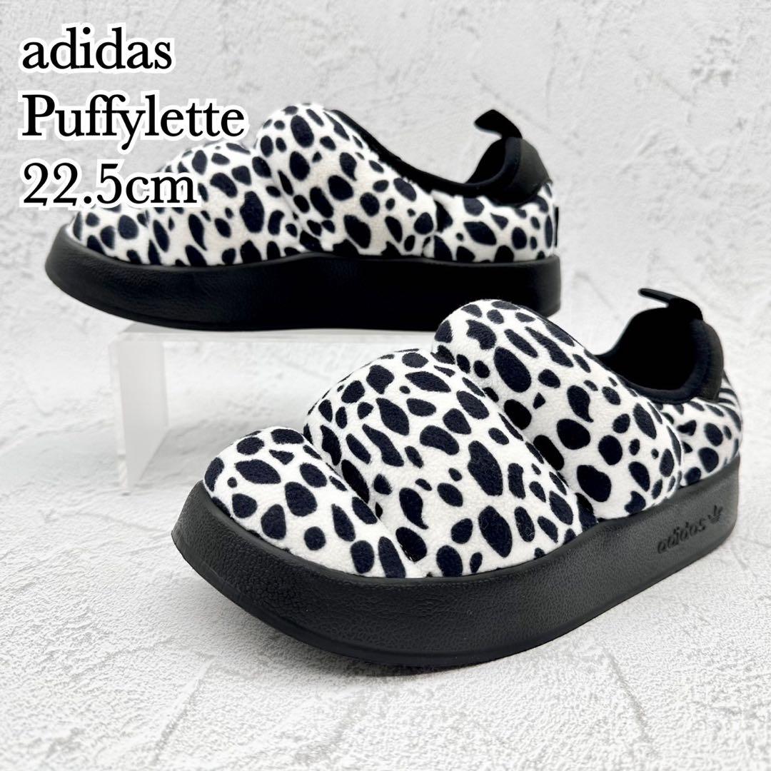 極美品】アディダス パフィレッタ スリッポン ダルメシアン もふもふ