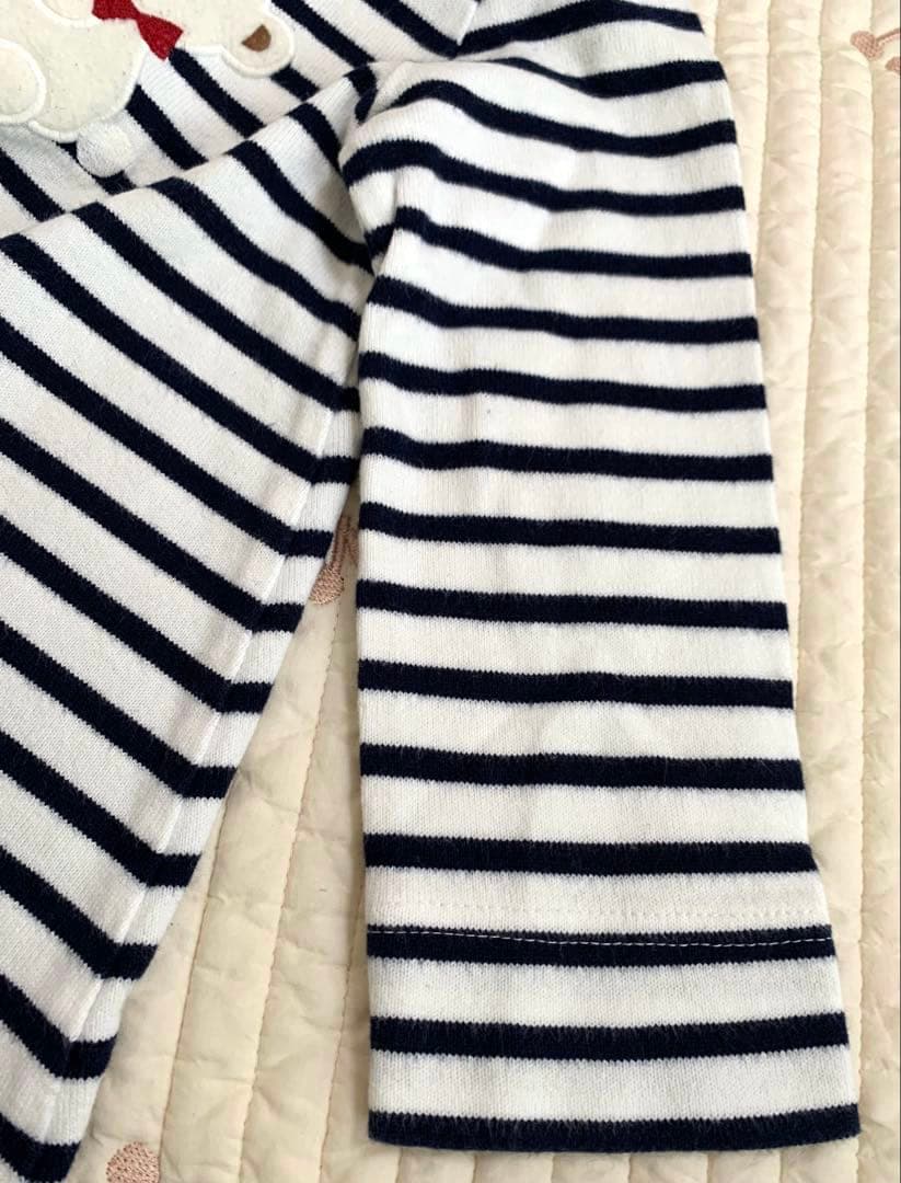 ファミリア ボーダー長袖ワンピース 90 - メルカリ