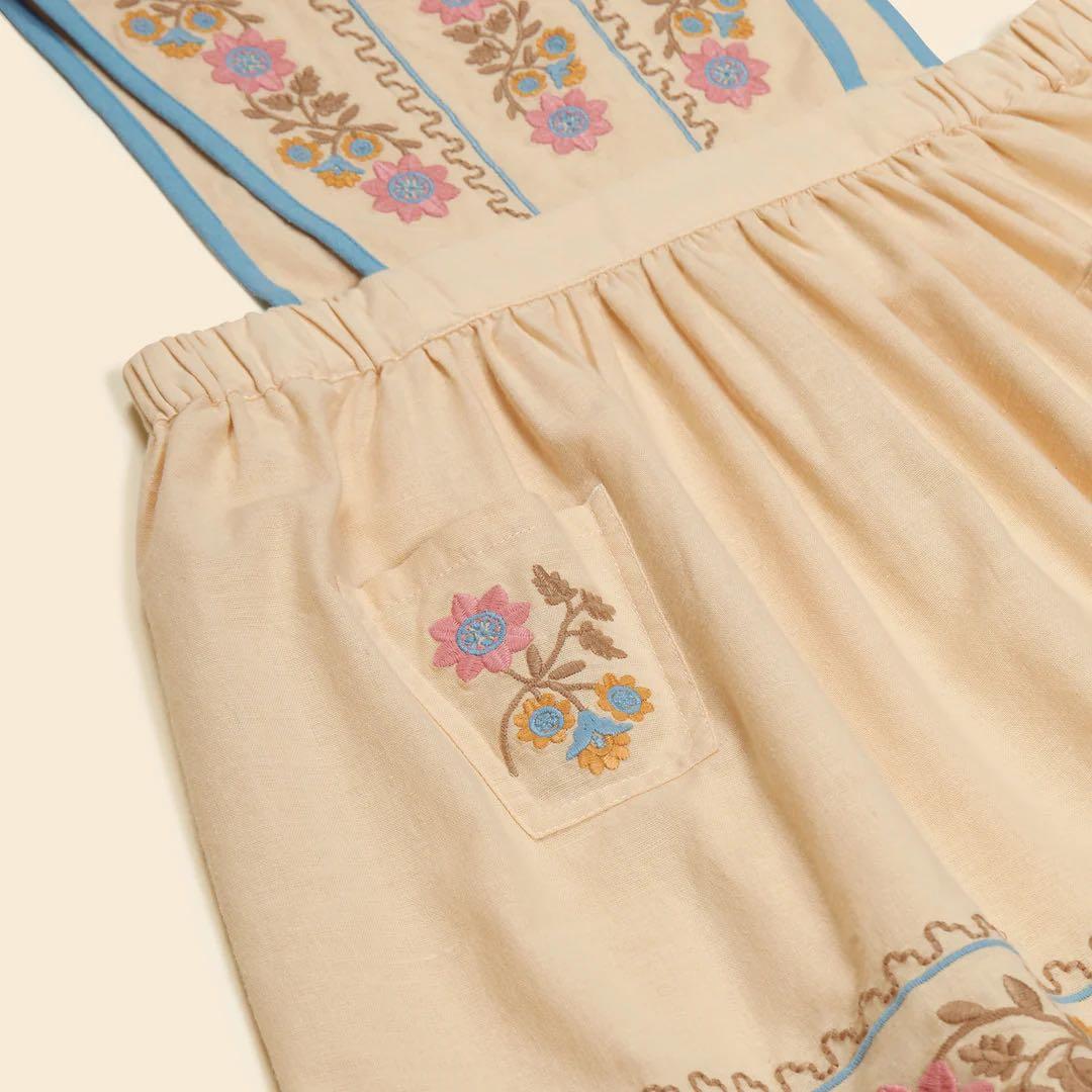 Apolina Ursina Embroidered Pinafore