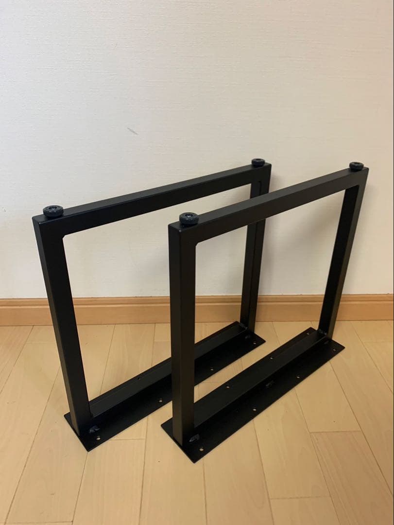 yuyu　口型アイアン製鉄脚7脚 アイアン テーブル脚 口型 奥行480×高さ670mm 【清水材木店】