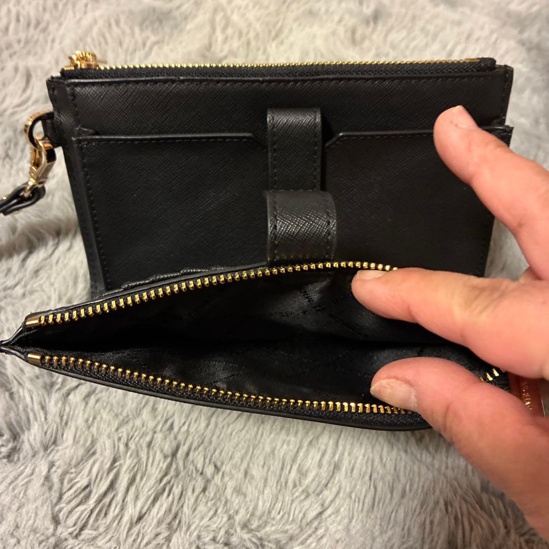 美品✨MICHAEL KORS ブラック 長財布 オーガナイザーダブルジップ