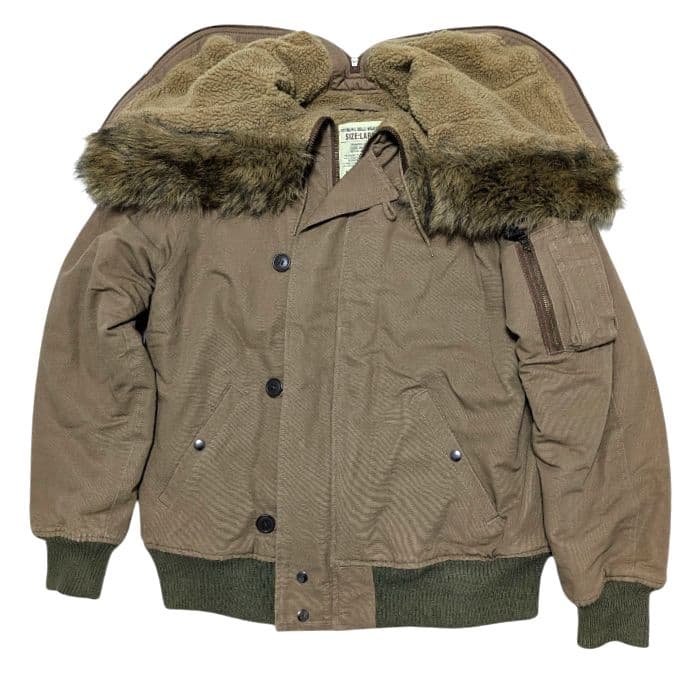 AVIREX N2B フライトジャケット ブラウン ベージュ L - メルカリ