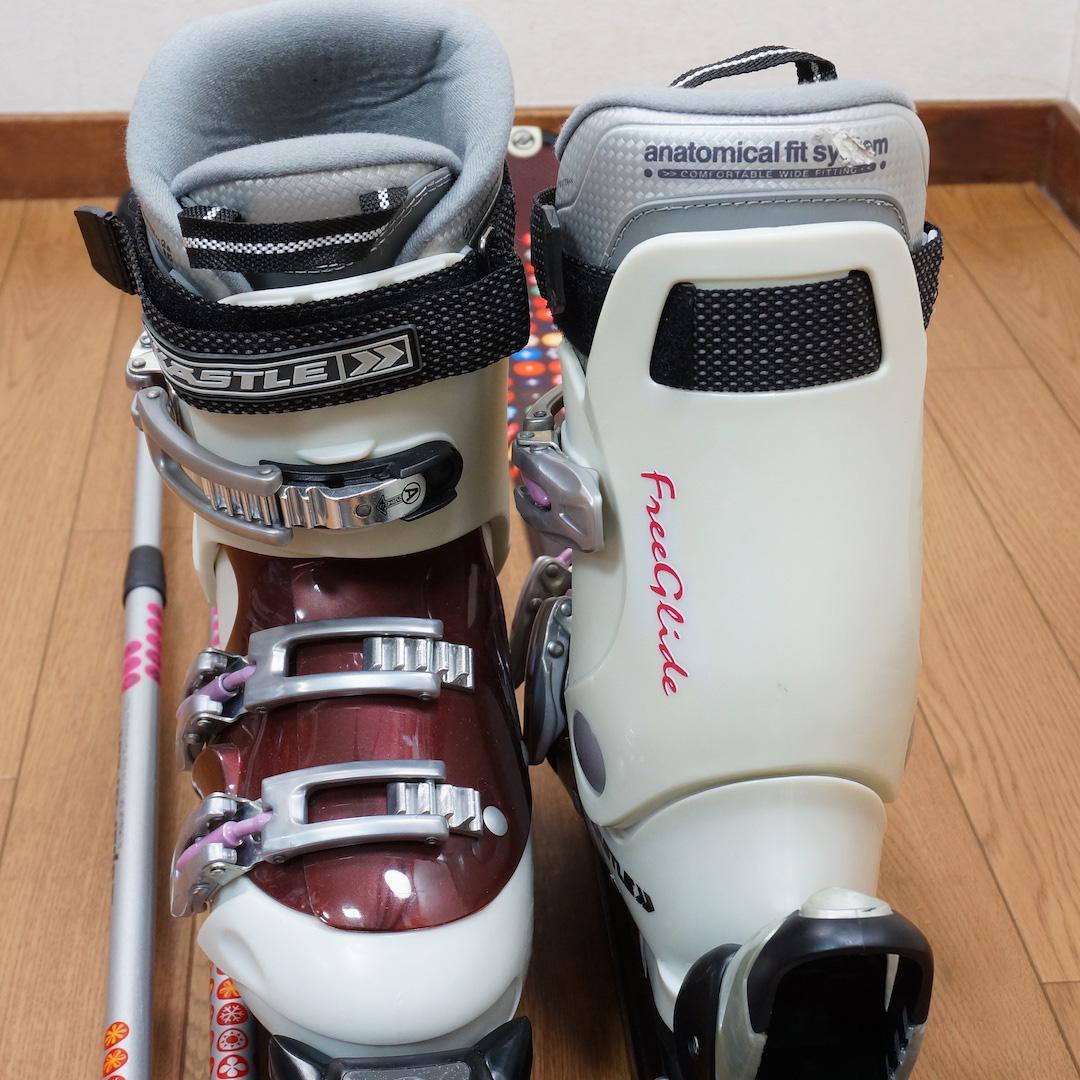 メンテ済 138cm靴24～24.5cm DYNAMIC スキーセット (140