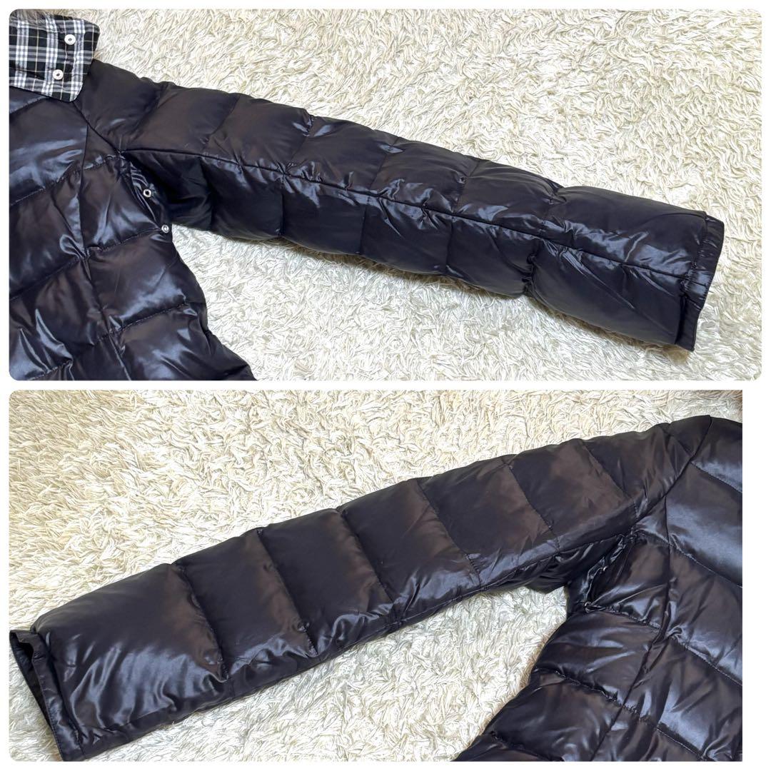 バーバリーブルーレーベル キルティング ダウンジャケット タヌキ