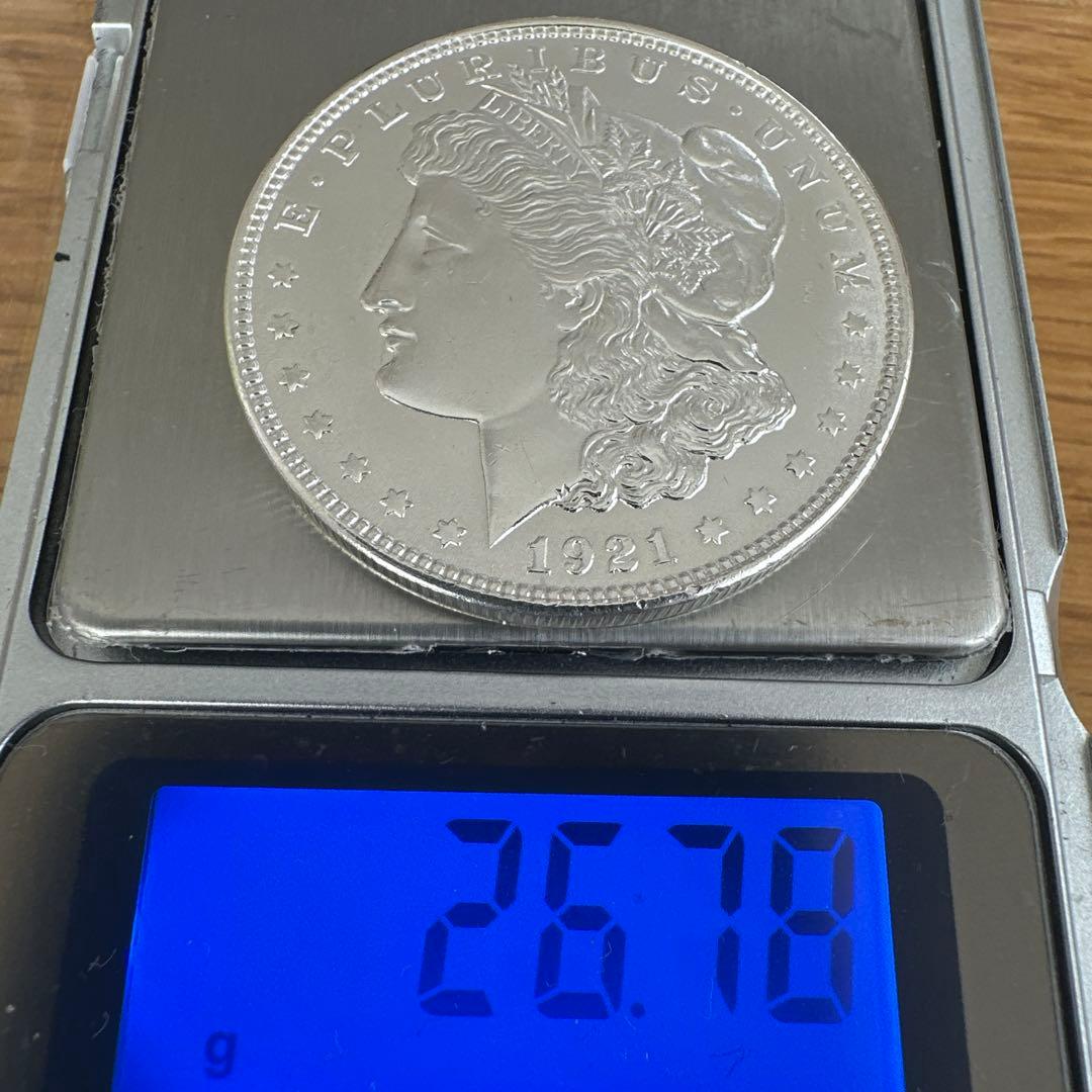 1921年 モルガンダラー銀貨 美品 - メルカリ