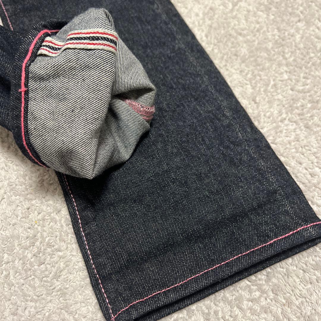 美品✨エビスEVISU デニム ピンク カモメ ステッチ ジーンズ24インチ