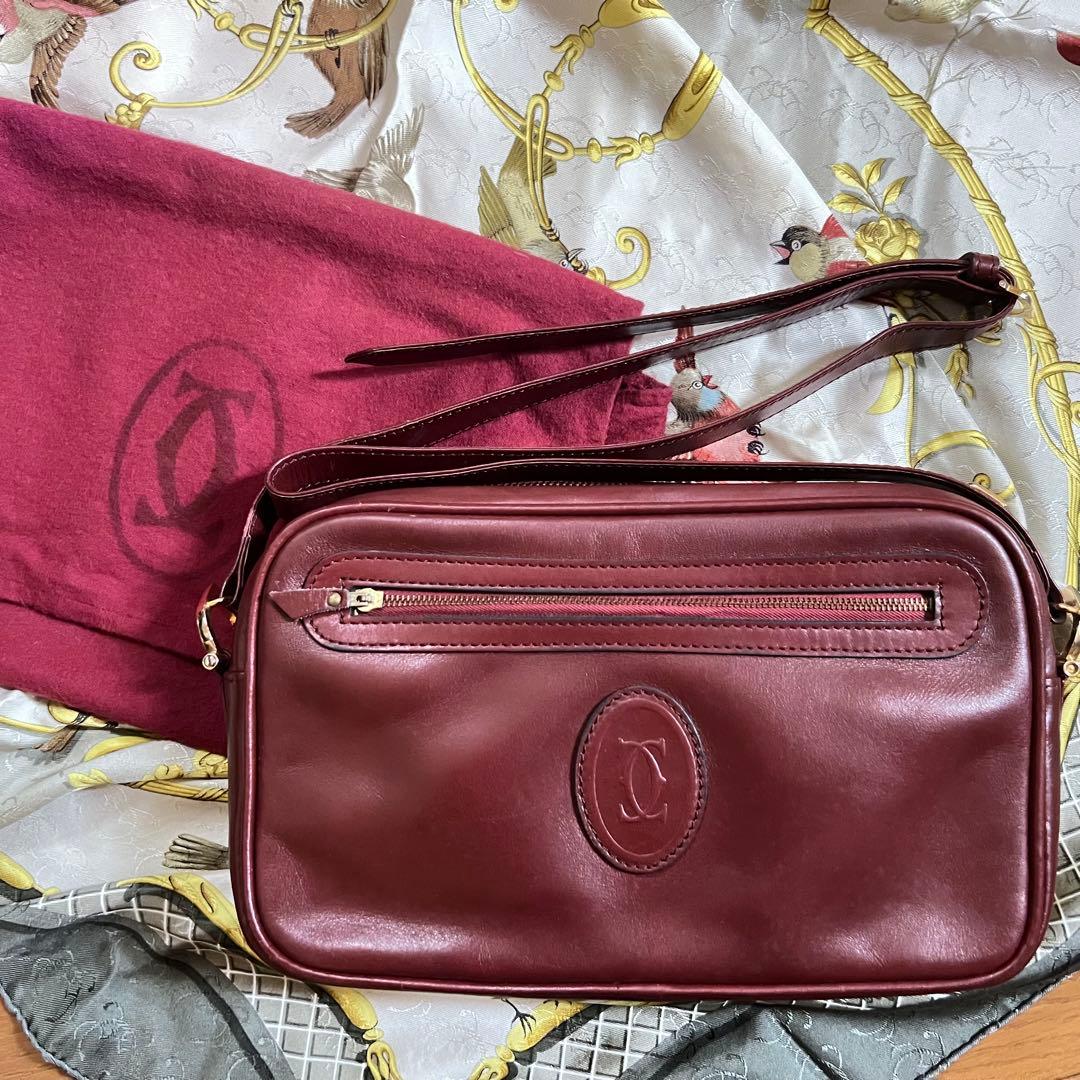 カルティエ ショルダーバッグ マストライン 保存袋付き - メルカリ