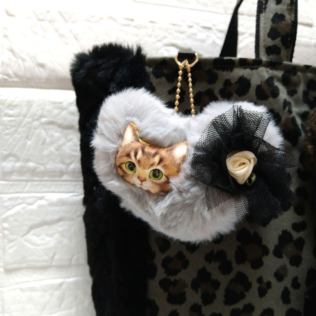 ゆ*ら様 コヤンイサムチョン☆横長トートバッグ ヒョウ柄＆ボアキルト