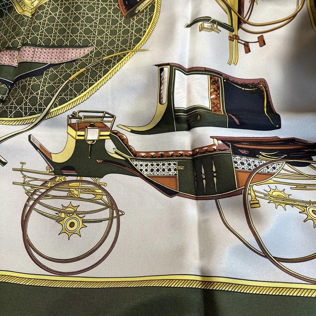 超美品 エルメス スカーフ カレ90 折り畳み式幌の馬車 - メルカリ