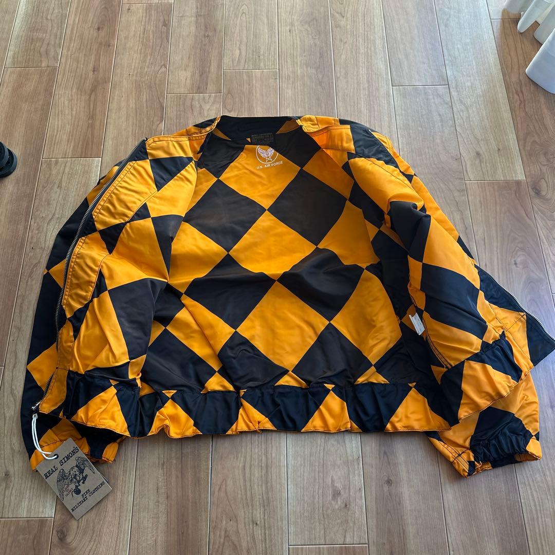 MサイズG-1 ラインクルーマンジャケット オレンジsimons - メルカリ