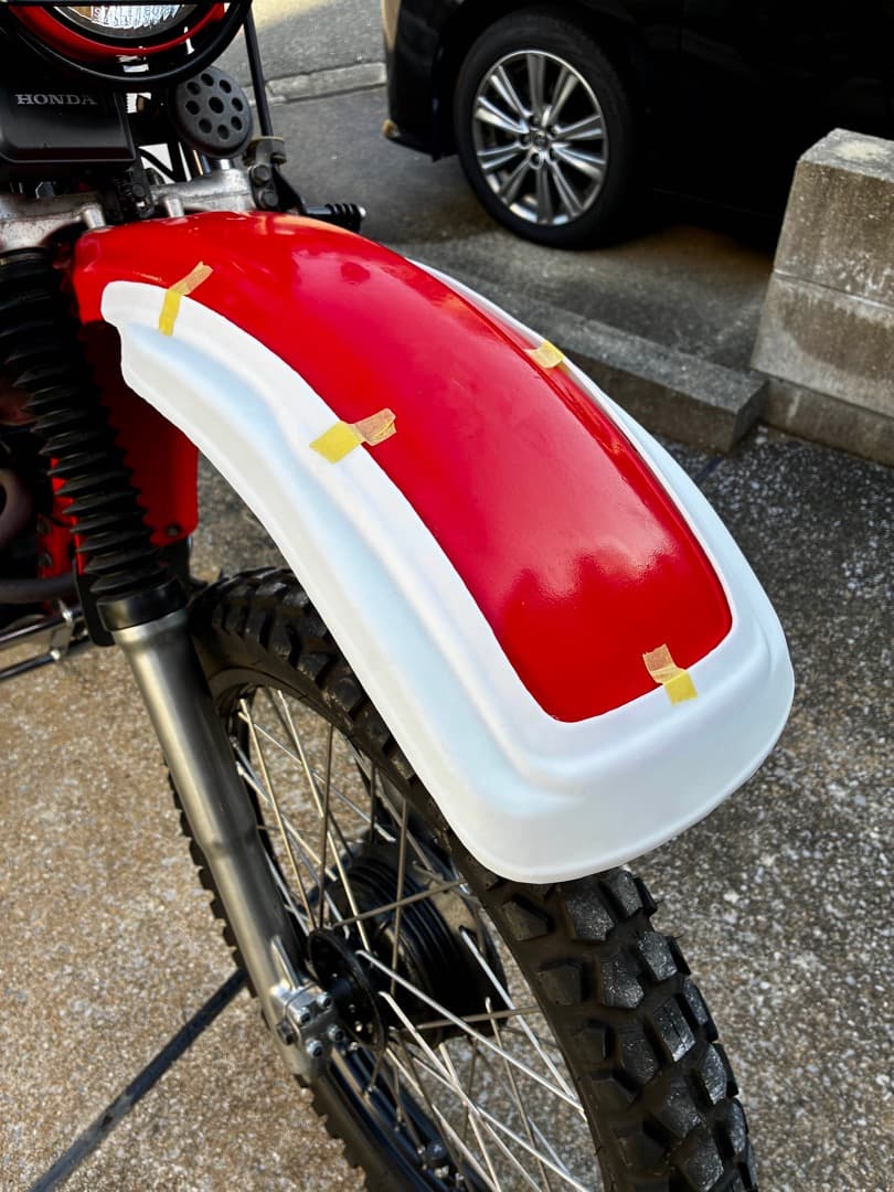 新品・絶版再現】Honda XL250R パリダカ フロントオーバーフェンダー