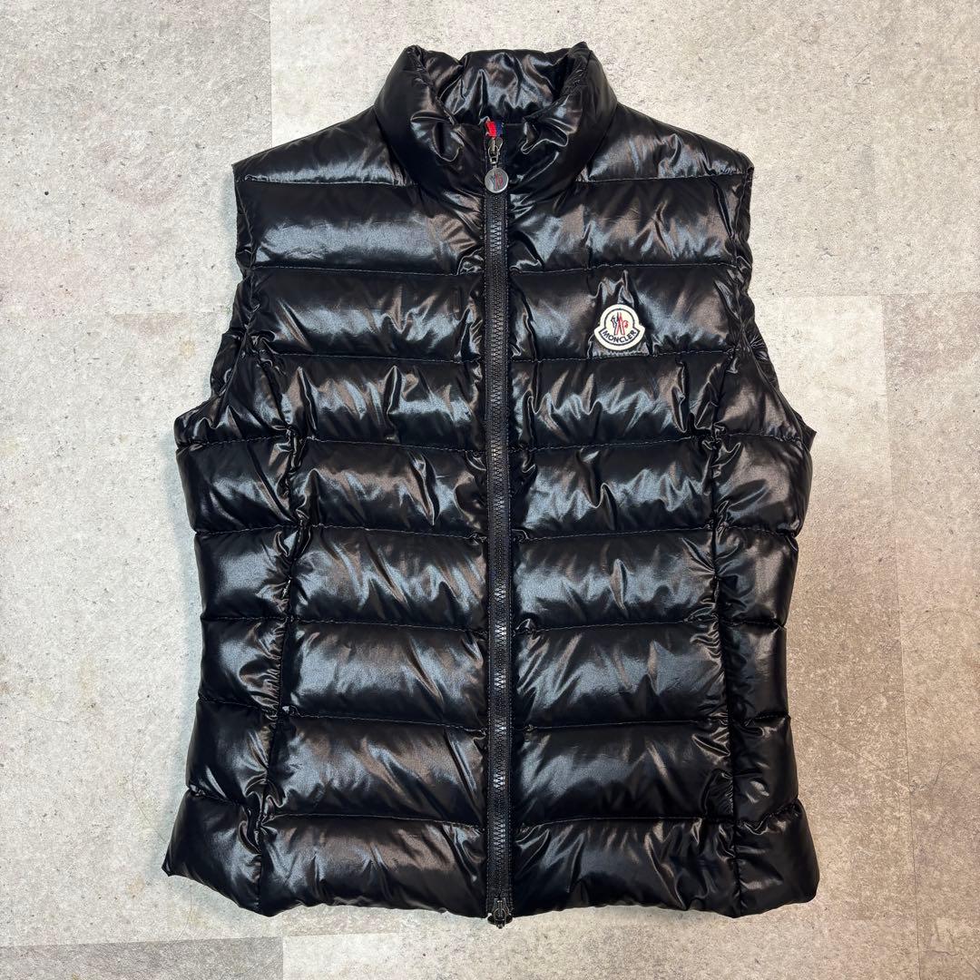 モンクレール ガーニージレ ダウンベスト Sサイズ 黒 MONCLER（モンクレール） 【お取り寄せ】 【並行輸入品】 レディース