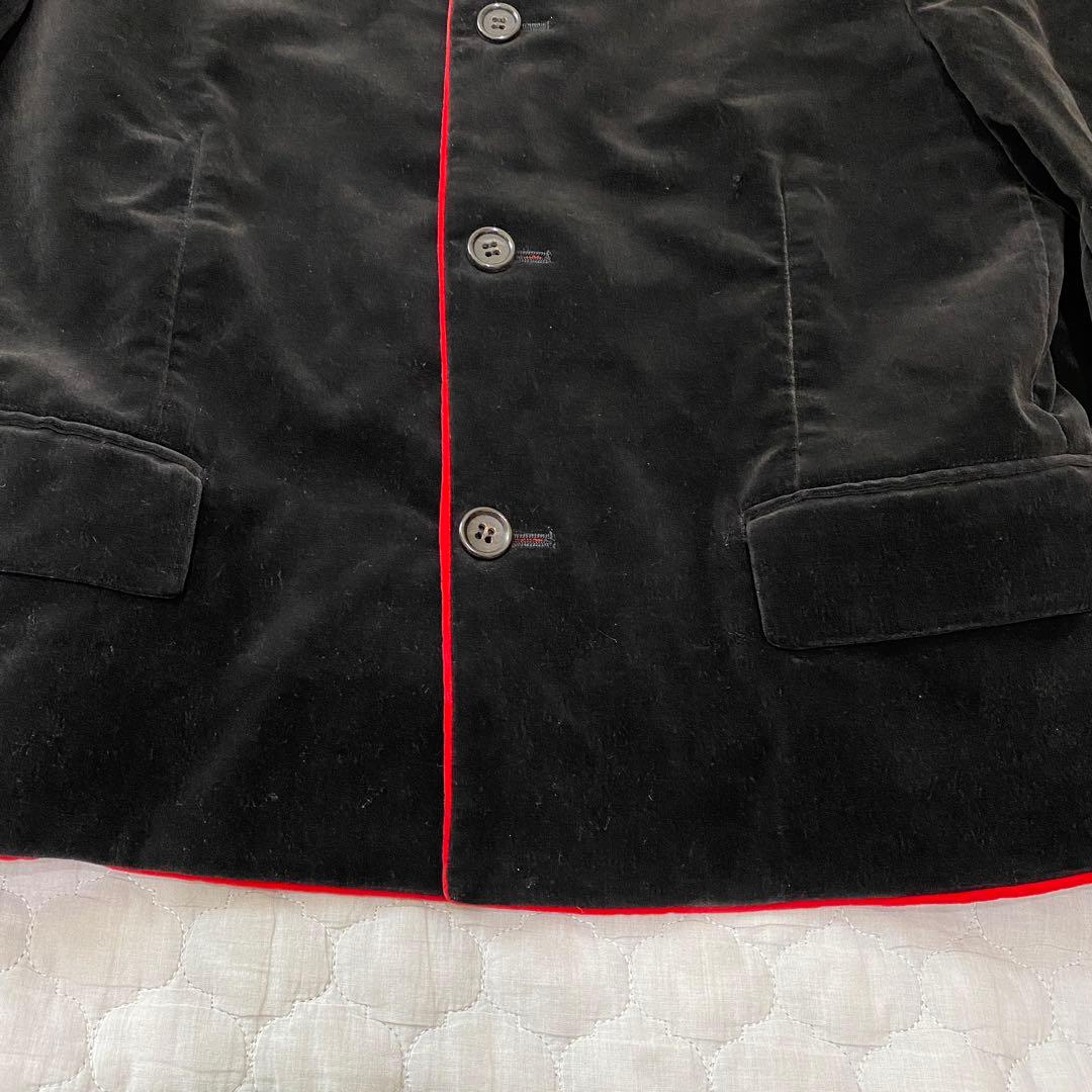1991年製 トリココムデギャルソン ジャケット ベロア 黒 ブラック