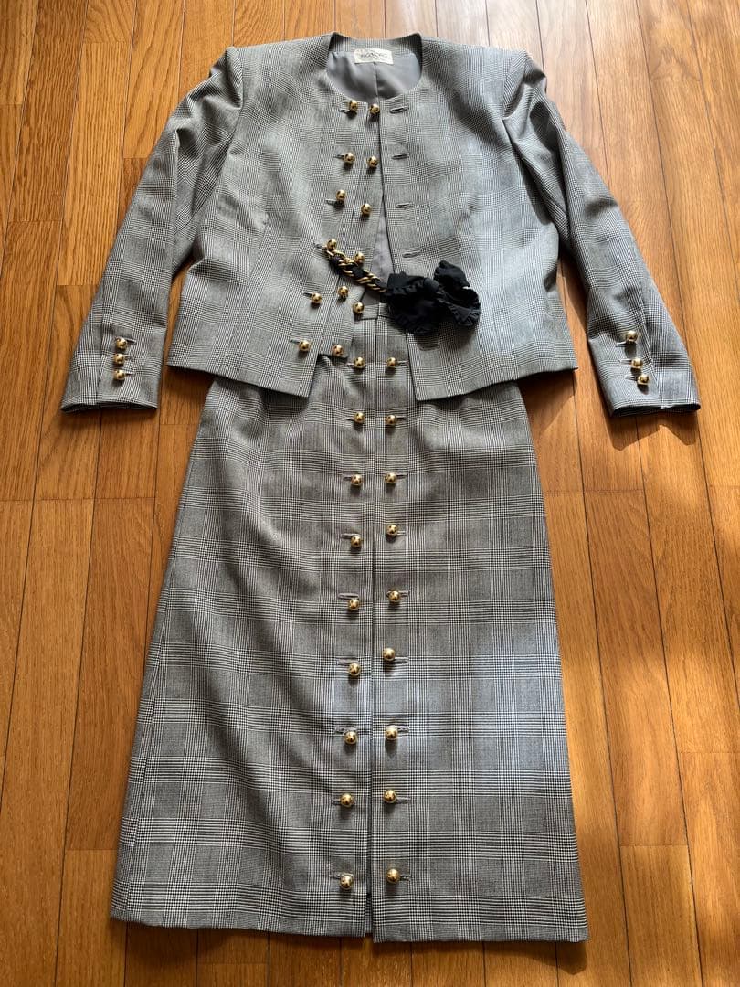 【期間限定値下】インゲボルグ グレンチェックスーツ ヴァンテージ 発送在庫あり】【CLASSICO TAPERED】【秋冬】2釦シングルスーツ 1