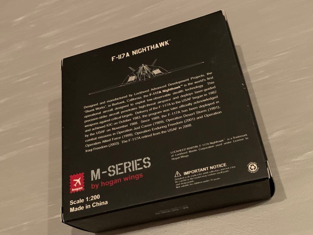 1/200 F-117A ナイトホーク hogan M-SERIES 117A ナイトホーク