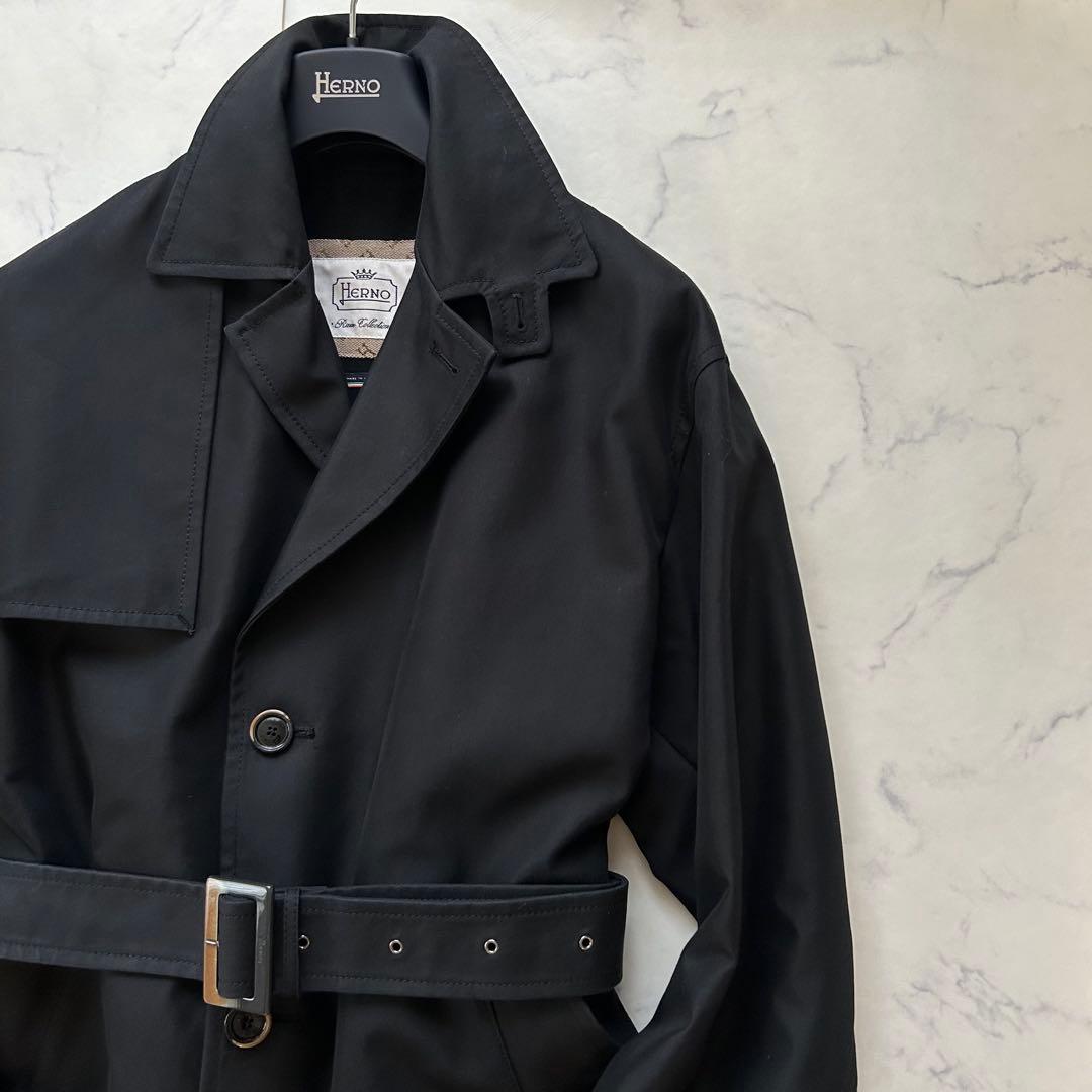 ヘルノ レインコレクション コート ベルト 近年モデル ブラック