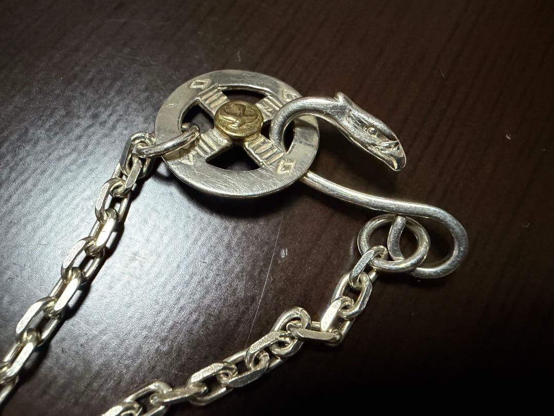 goro's 金メタルホイール付きイーグルフック細角チェーン ゴローズ