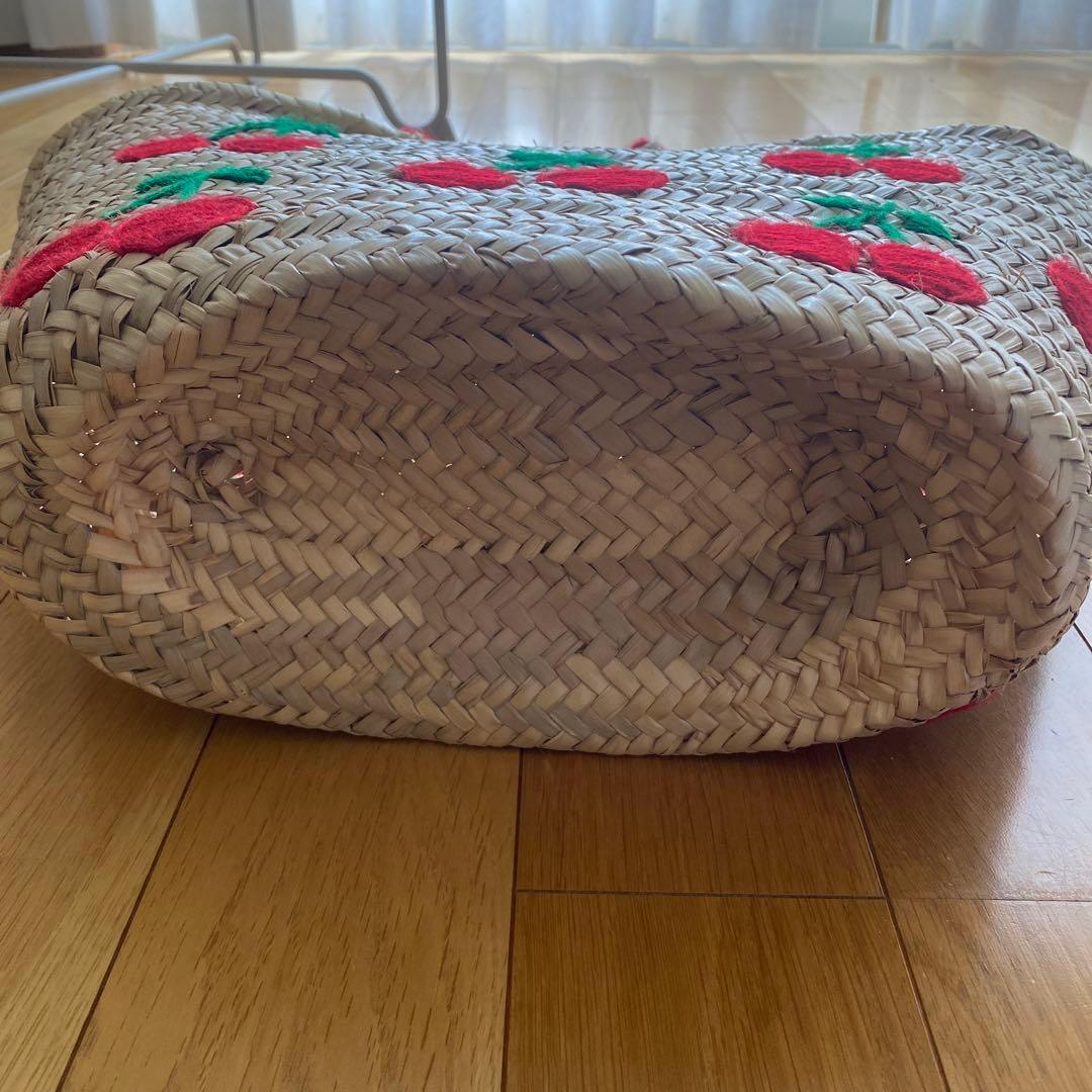 最終お値下げ！ファティマモロッコ チェリーかごバッグ - メルカリ