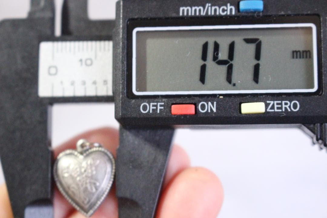 40s スウィートハートジュエリー WW2 シルバー 古着に 三輪 勿忘草