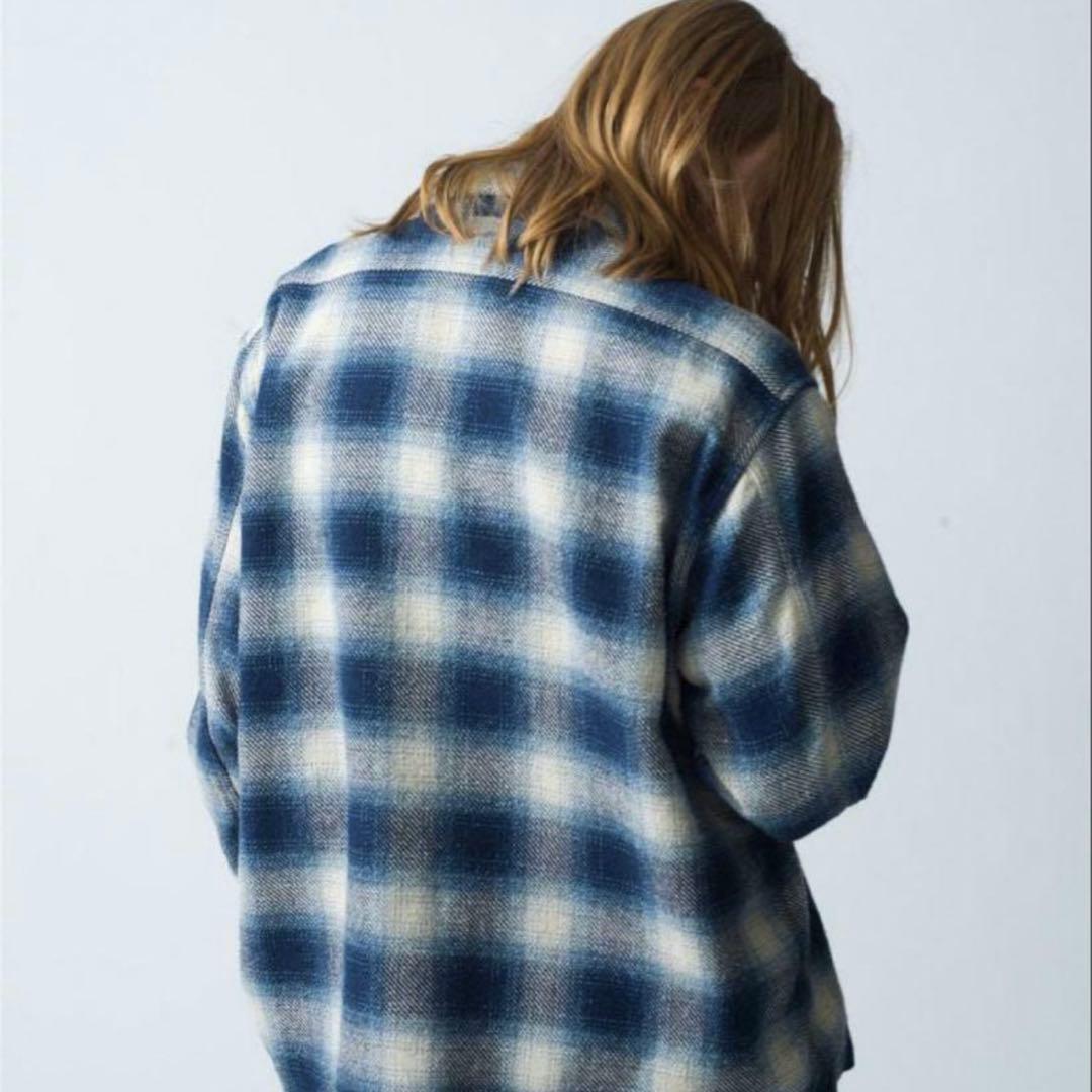 rhc オンブレチェックシャツ ブルー ロンハーマン 25ss ombre - メルカリ