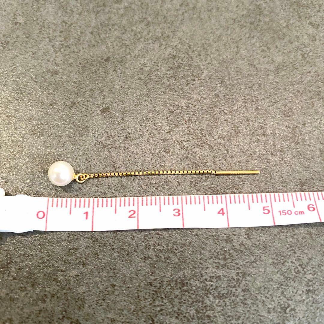 TASAKI タサキ K18 パール ロングピアス 18金 アメリカンピアス - メルカリ