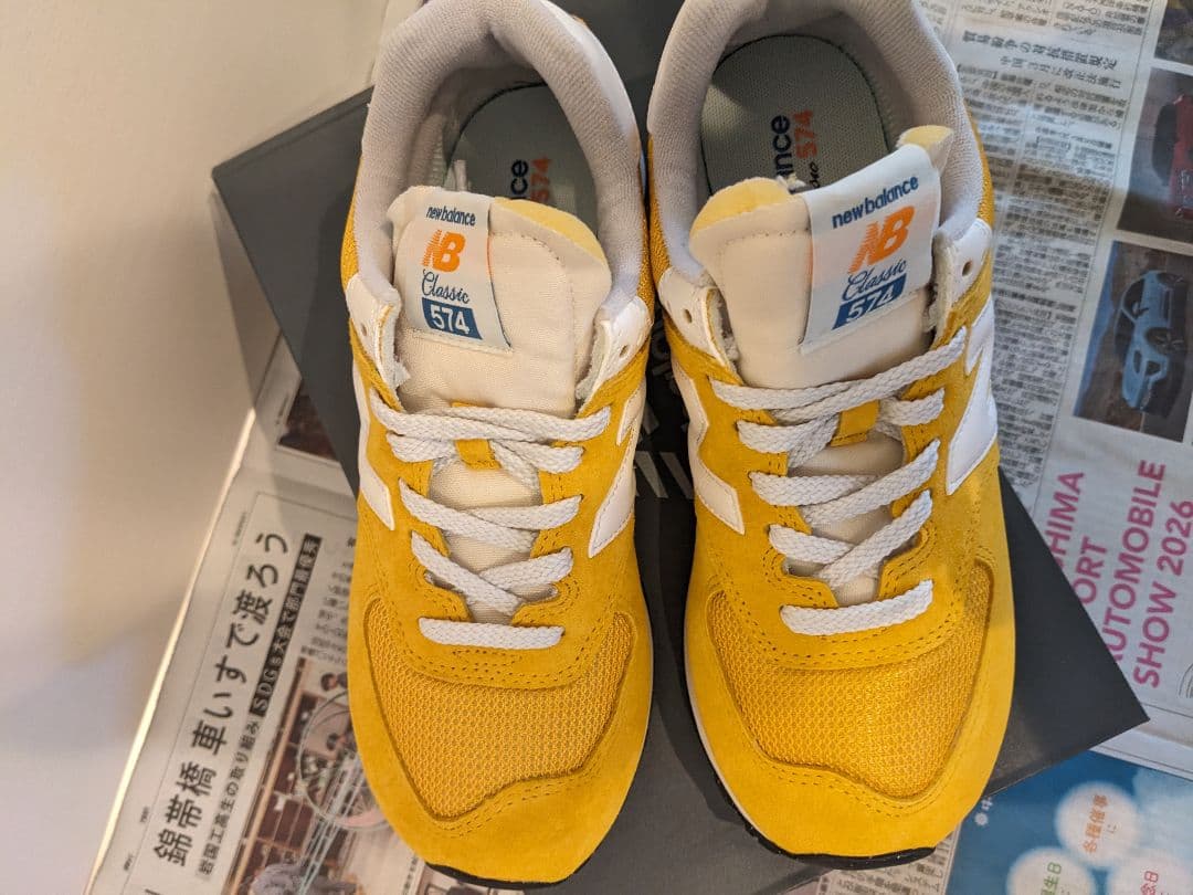 【箱付き 新品未使用】ニューバランス スニーカー 24.5cm D 574