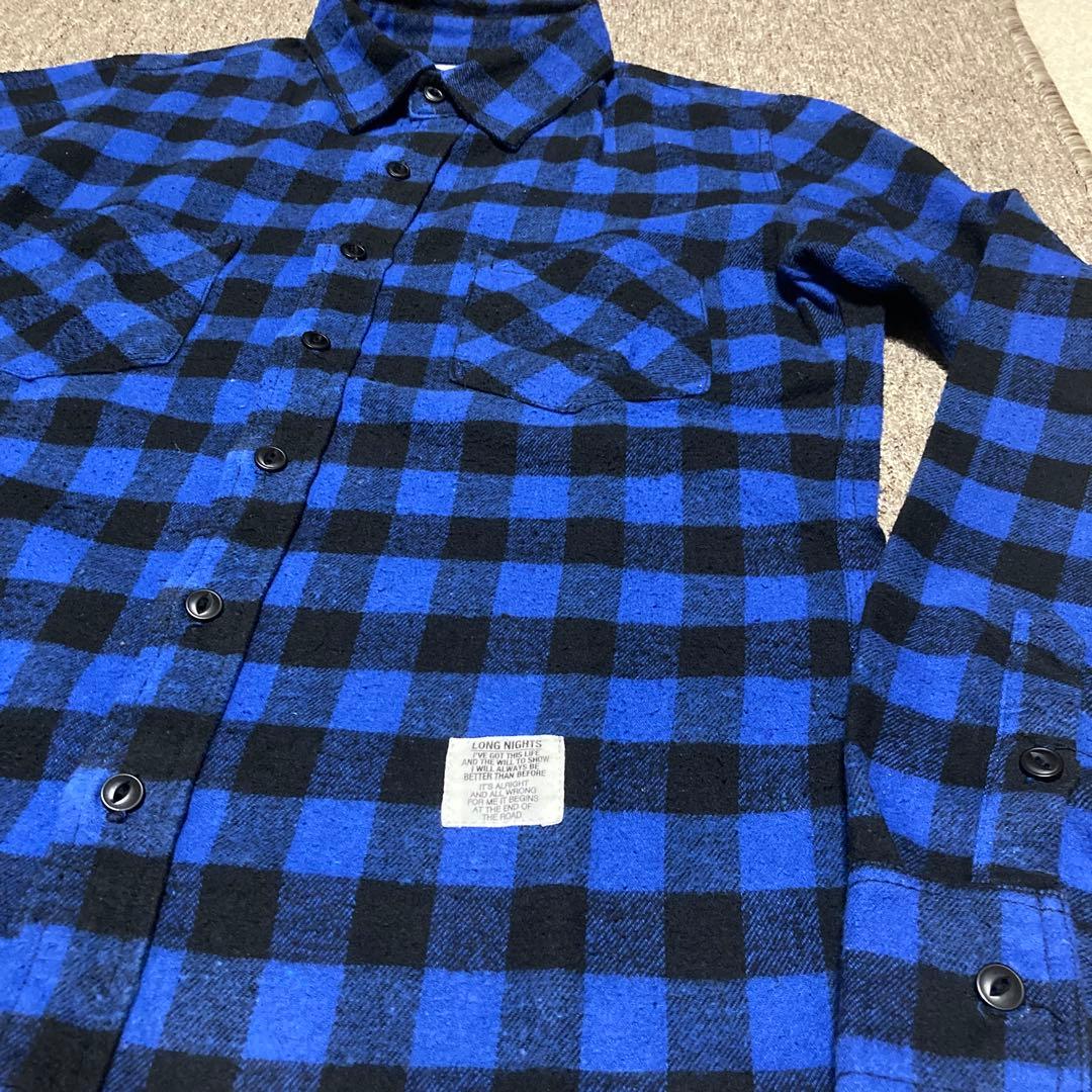 azul バッファローチェックシャツ S 木村拓哉 青×黒 ネルシャツ - メルカリ
