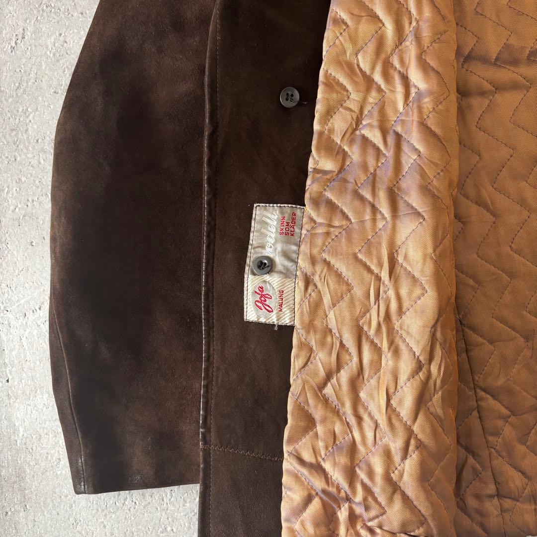 40s Swedish Vintage ゴートスキン スエード ダブルジャケット - メルカリ