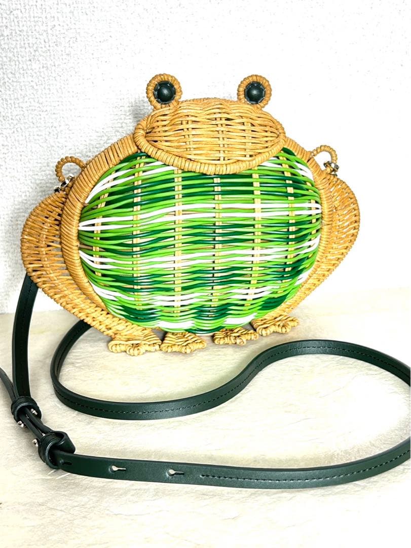 kate spade new york】かごバック WICKER FROG - メルカリ