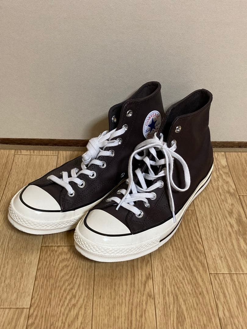 Converse ct70 ブラウン レザー 27.5cm ハイカット
