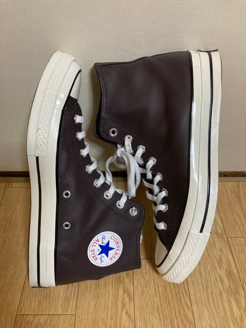 Converse ct70 ブラウン レザー 27.5cm ハイカット