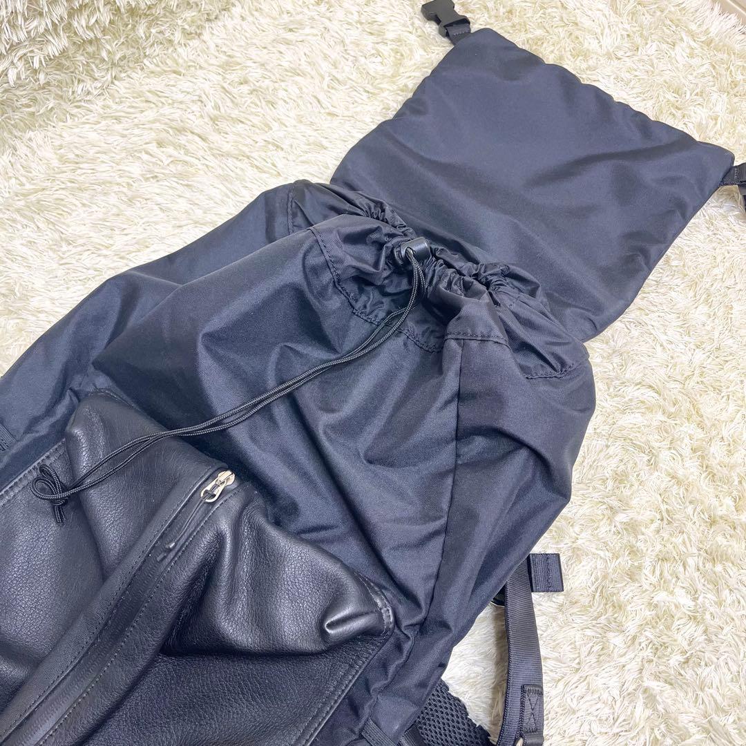 ☆極美品☆イアパピヨネ×BURLAPOUTFITTER撥水レザーコンビリュック