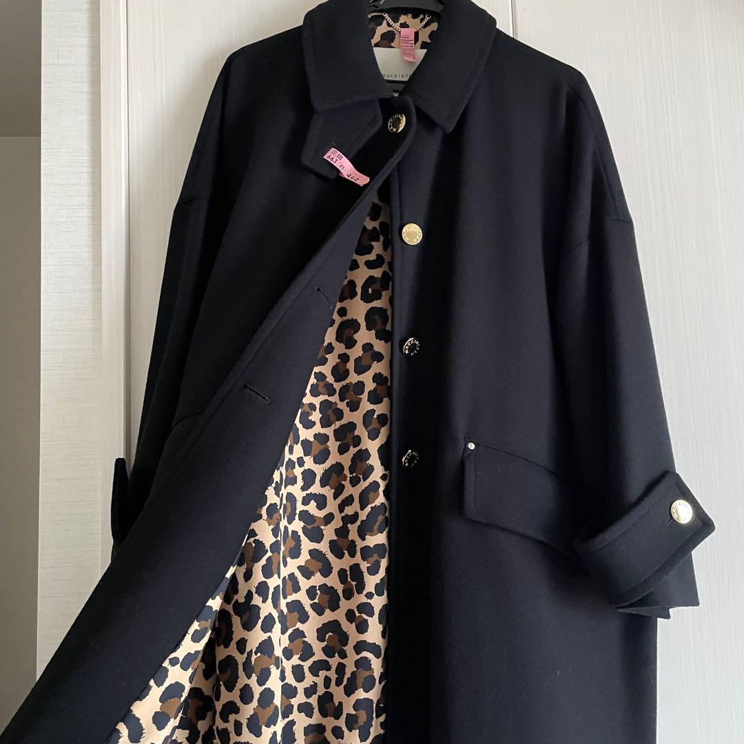 《サイズ6》マッキントッシュ　ハンビー　レオパード　ゴールドボタン