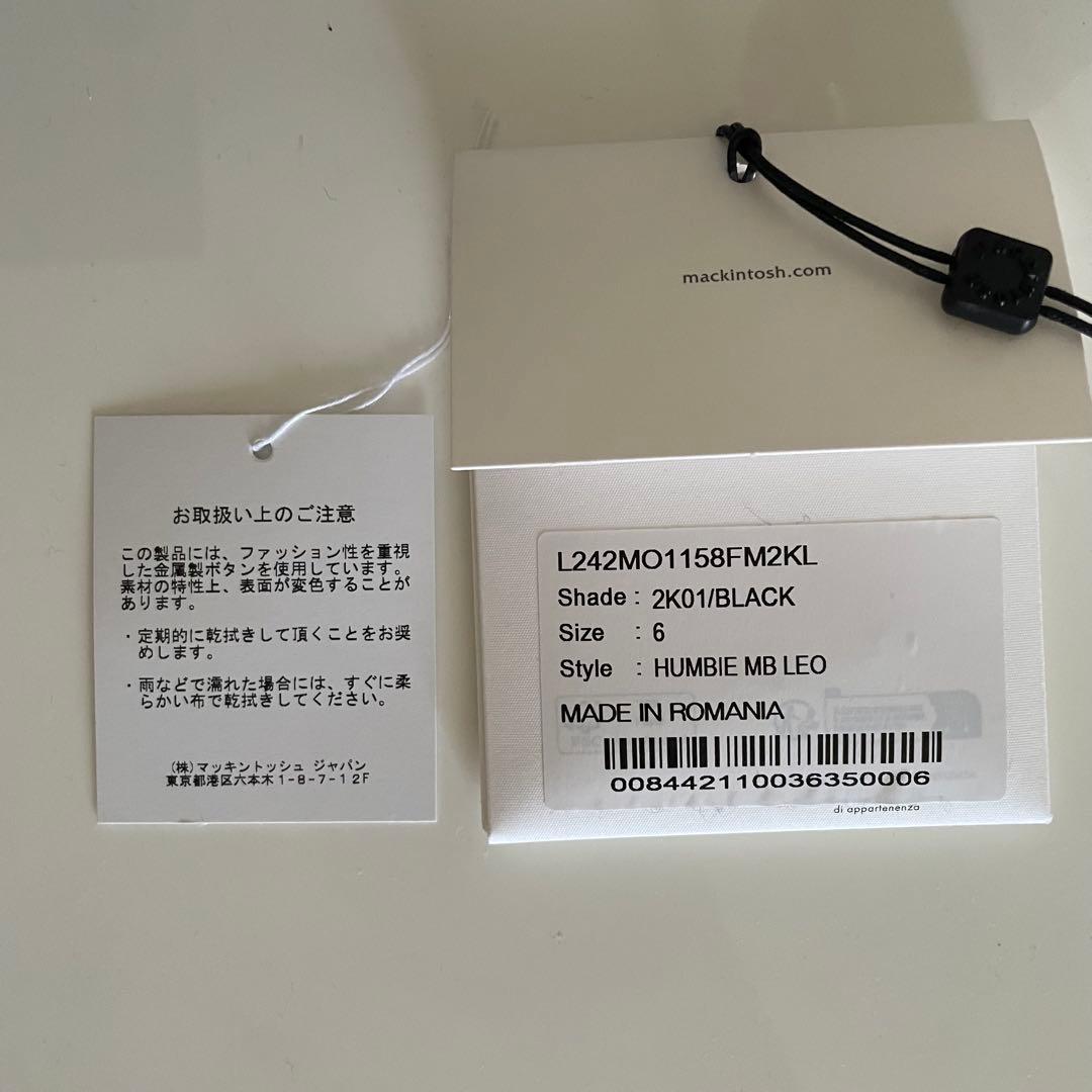 《サイズ6》マッキントッシュ　ハンビー　レオパード　ゴールドボタン