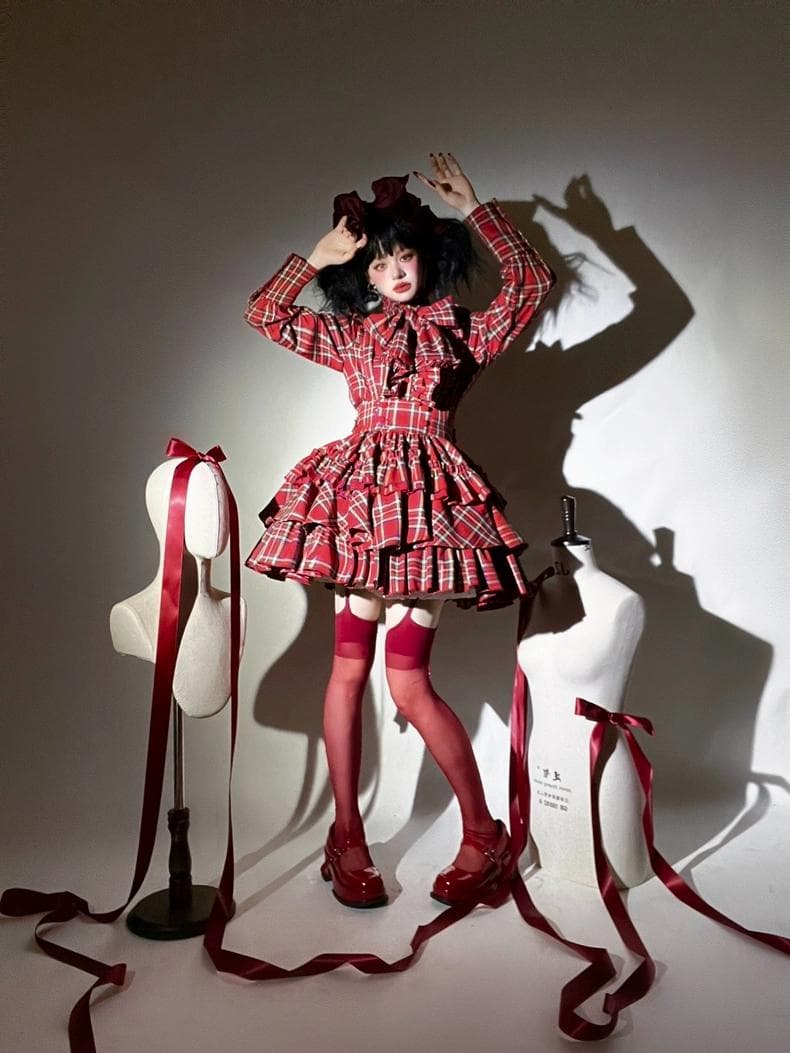 CATCOCOON クラシカルドールスカートのみ 赤チェック - メルカリ