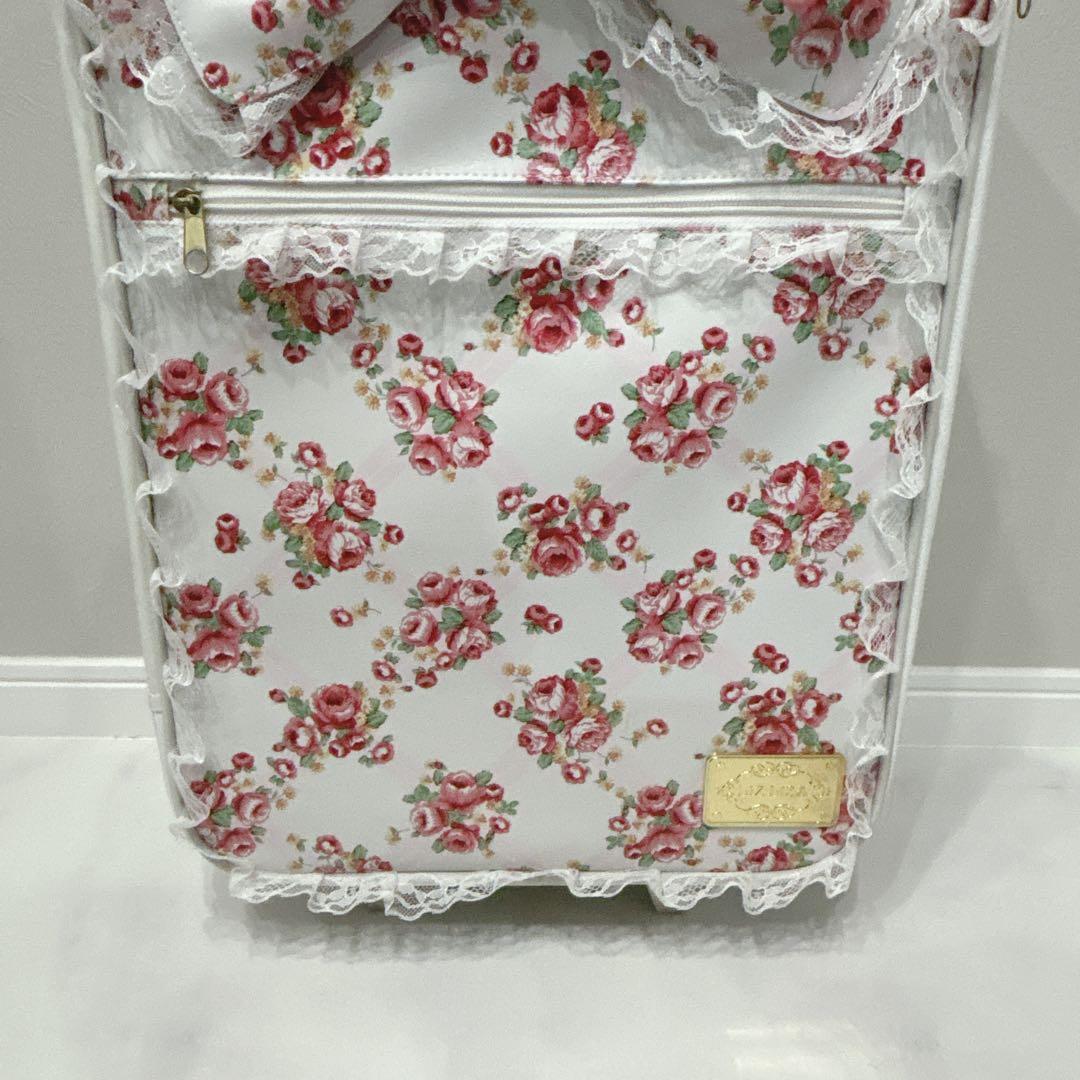 リズリサ LizLisa キャリーケース 花柄 レース フリフリ 地雷系 白