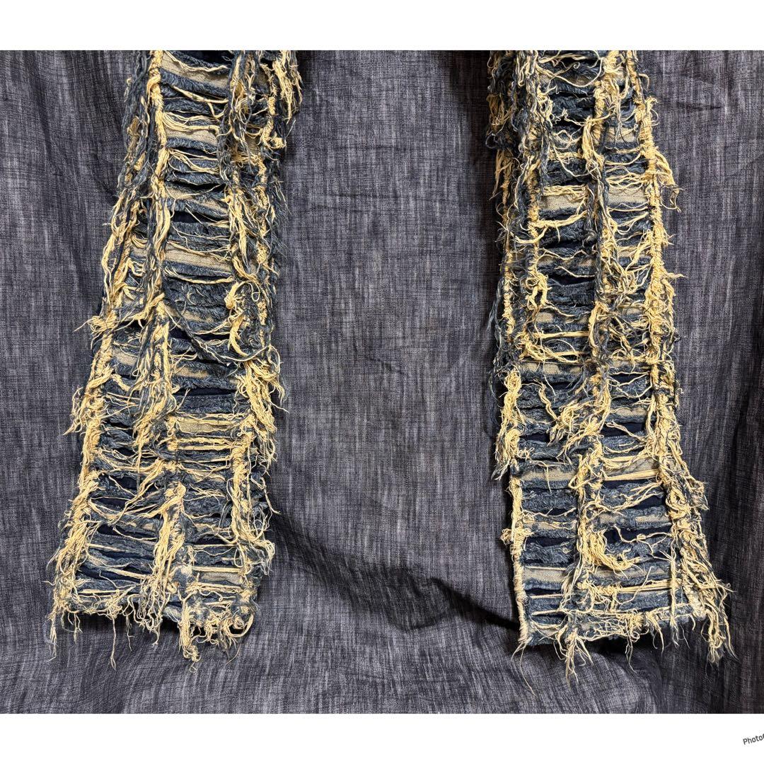 VALABASAS ブーツカットデニム メンズ フレア ダメージ加工 ジーンズ